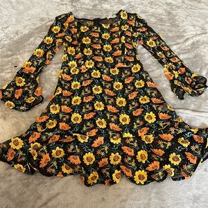 For love and lemons Amelia mesh floral embroidered dress